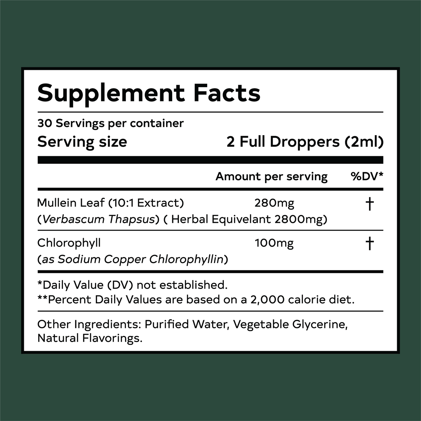 OxyBio Mullein & Chlorophyll Lung Detox Drops